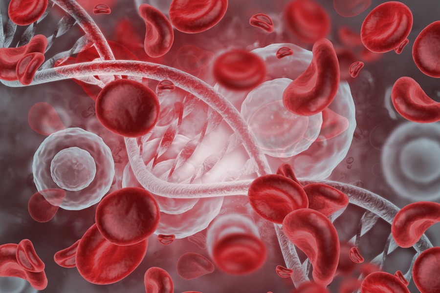 DNA mit Blutplättchen
